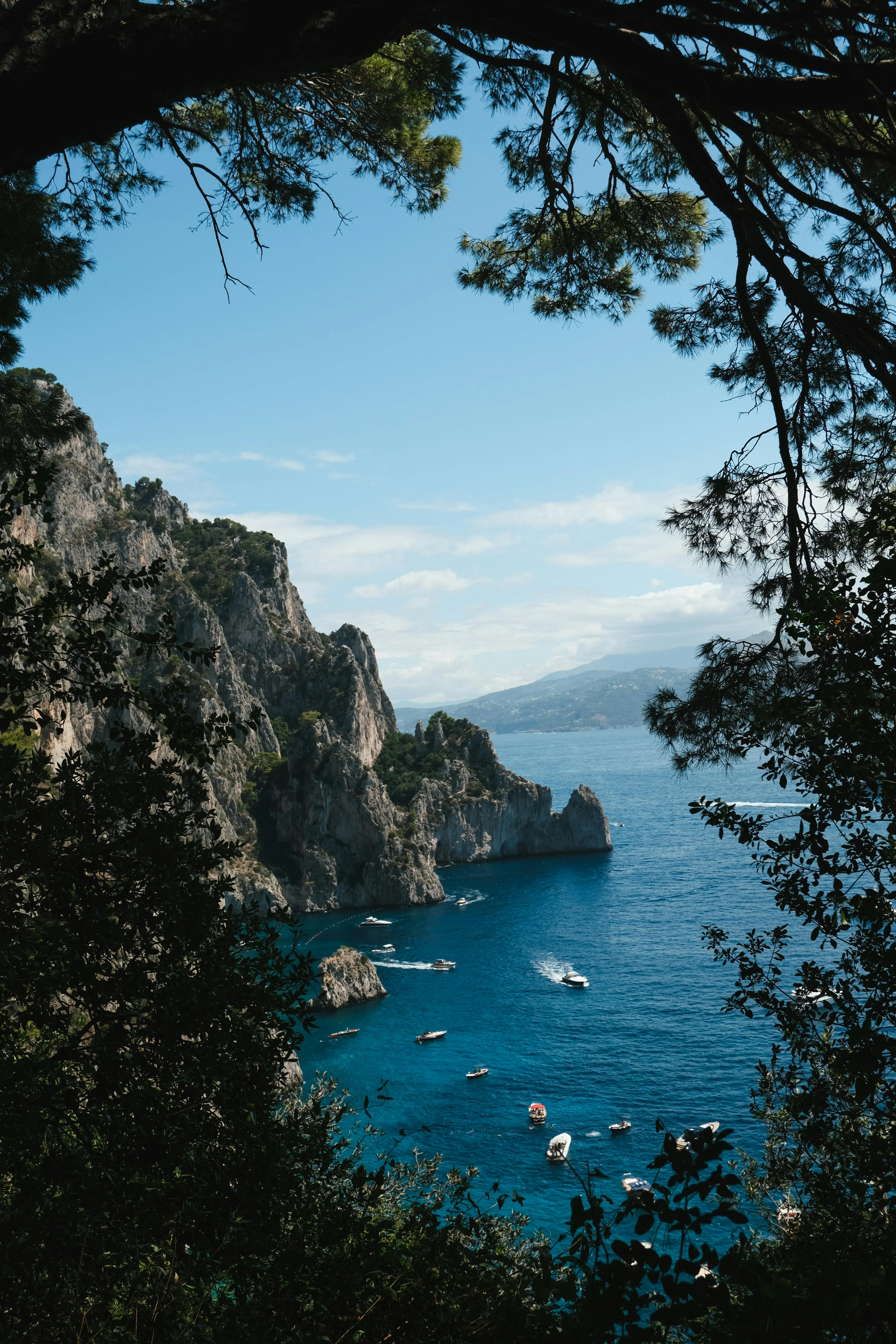 Coastal view in Capri